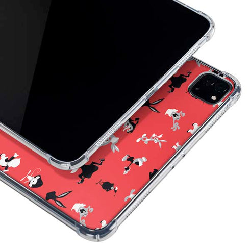 Looney Tunes Identity Red Pattern iPad Pro 11in (2024) Clear Case