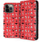 Looney Tunes Identity Red Pattern iPhone 13 Pro Max Folio Case