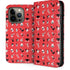 Looney Tunes Identity Red Pattern iPhone 14 Pro Folio Case