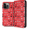Looney Tunes Identity Red Pattern iPhone 14 Pro Max Folio Case