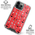 Looney Tunes Identity Red Pattern iPhone 16 Pro Max Clear Case