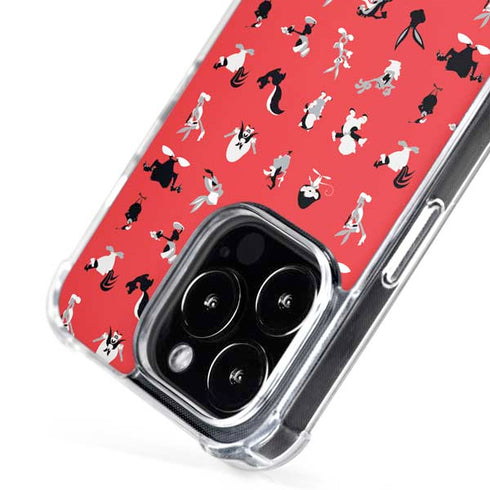 Looney Tunes Identity Red Pattern iPhone 16 Pro Max MagSafe Case