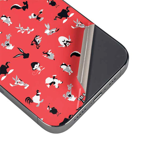 Looney Tunes Identity Red Pattern iPhone 16 Pro Max Skin