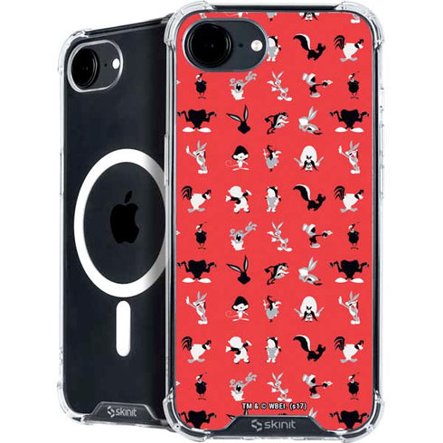 Looney Tunes Identity Red Pattern iPhone 16e MagSafe Case