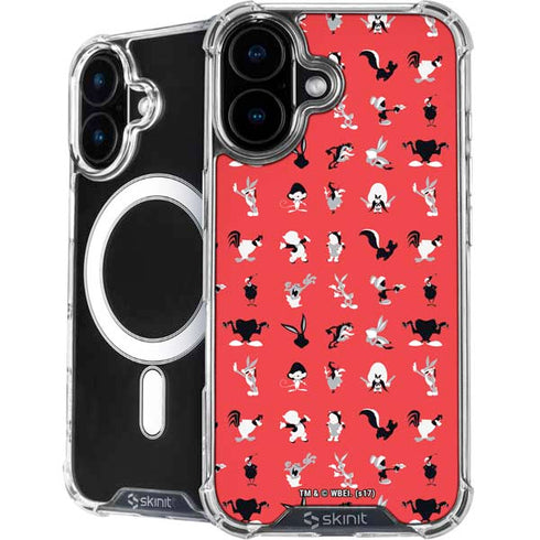 Looney Tunes Identity Red Pattern iPhone 17 MagSafe Case