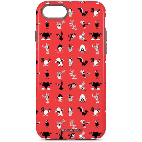 Looney Tunes Identity Red Pattern iPhone Cases