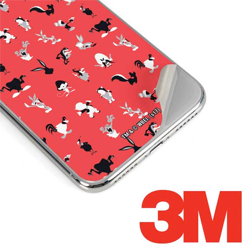 Looney Tunes Identity Red Pattern iPhone XS Max Skin