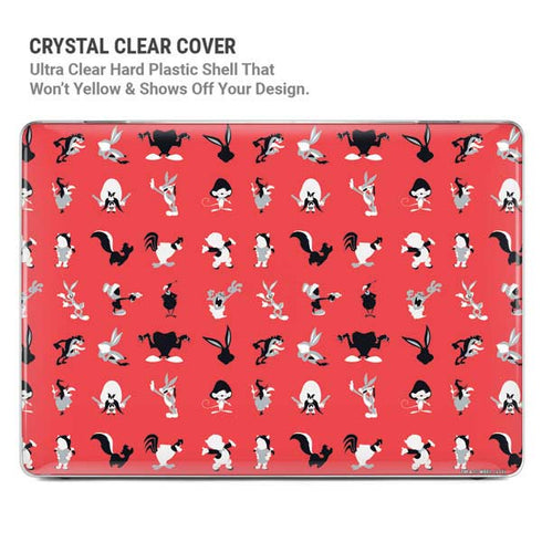 Looney Tunes Identity Red Pattern MacBook Pro 14in (2021-24) Case plus Skin