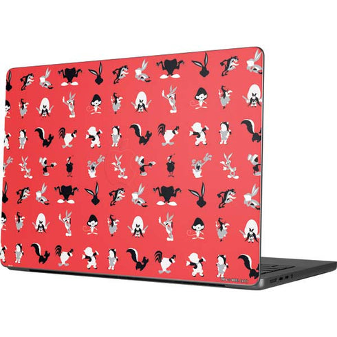 Looney Tunes Identity Red Pattern Apple MacBook Pro 14-inch Skin