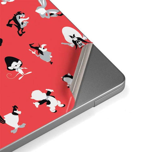 Looney Tunes Identity Red Pattern Apple MacBook Pro 14-inch Skin