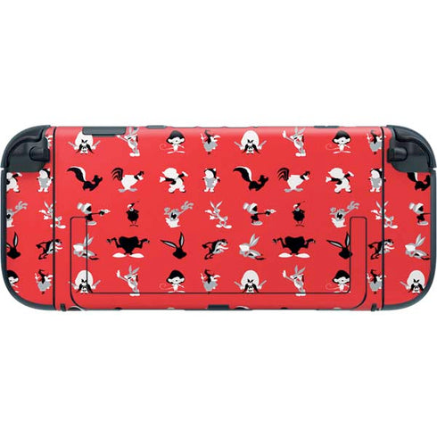 Looney Tunes Identity Red Pattern Nintendo Switch 2 (2025) with Joy-Con Skin