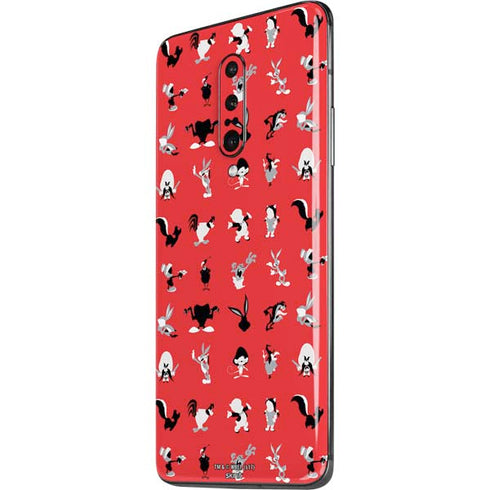 Looney Tunes Identity Red Pattern OnePlus 7 Pro Skin