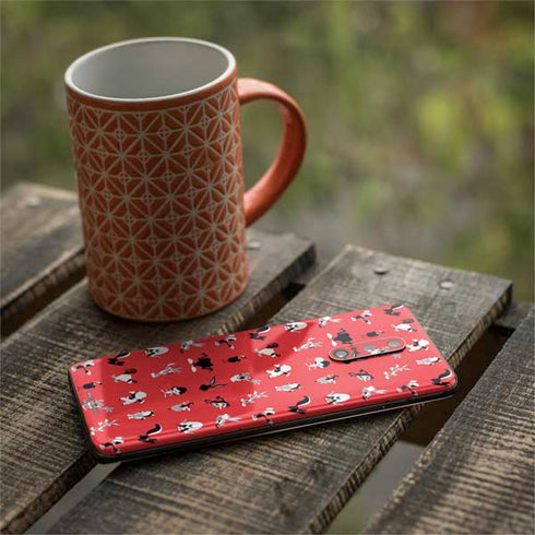 Looney Tunes Identity Red Pattern OnePlus 7 Pro Skin