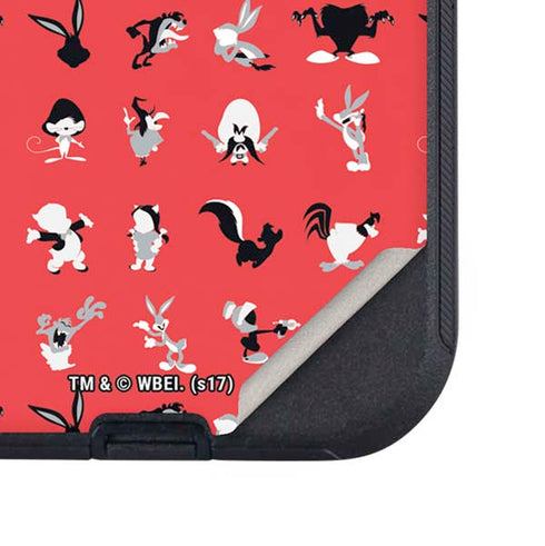 Looney Tunes Identity Red Pattern Otterbox Defender iPhone Skin