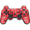 Looney Tunes Identity Red Pattern PS3 Dual Shock wireless controller Skin
