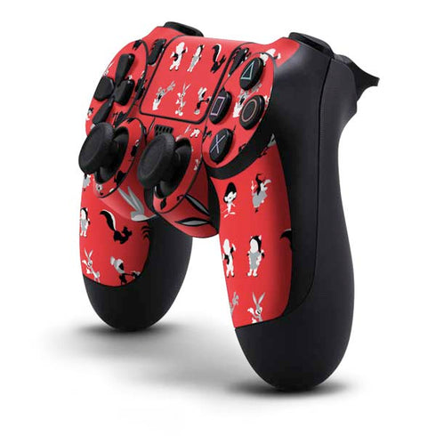 Looney Tunes Identity Red Pattern PS4 Controller Skin