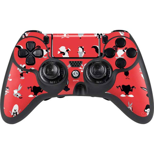 Looney Tunes Identity Red Pattern PlayStation PS4 Skins