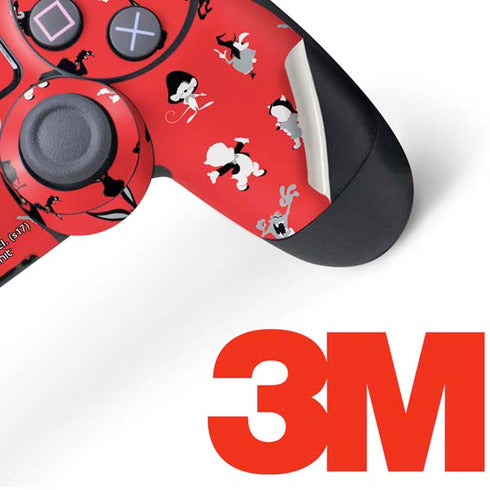 Looney Tunes Identity Red Pattern PS4 Pro/Slim Controller Skin
