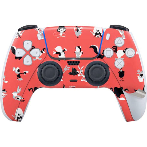 Looney Tunes Identity Red Pattern PS5 Pro Bundle Skin