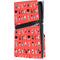 Looney Tunes Identity Red Pattern PS5 Pro Disk Console Skin