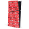 Looney Tunes Identity Red Pattern PS5 Slim Digital Edition Console Skin