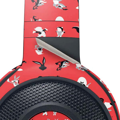 Looney Tunes Identity Red Pattern Razer Kraken X Skin