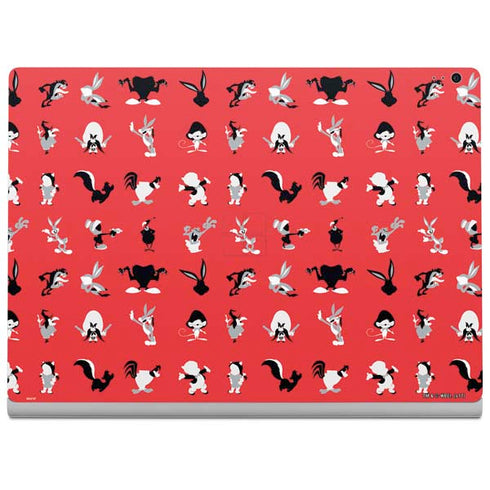 Looney Tunes Identity Red Pattern Surface Book 2 13.5in Skin