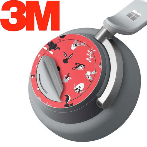 Looney Tunes Identity Red Pattern Surface Headphones Skin