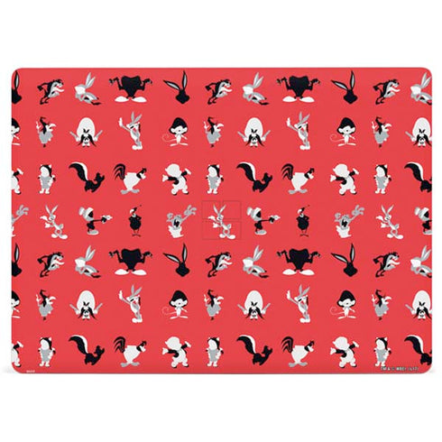 Looney Tunes Identity Red Pattern Surface Laptop 2 Skin