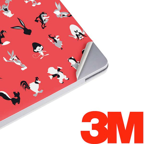 Looney Tunes Identity Red Pattern Surface Laptop 2 Skin