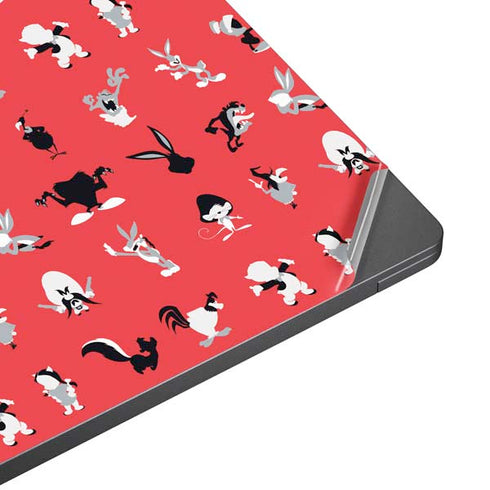 Looney Tunes Identity Red Pattern Surface Laptop 7 13.8in Skin
