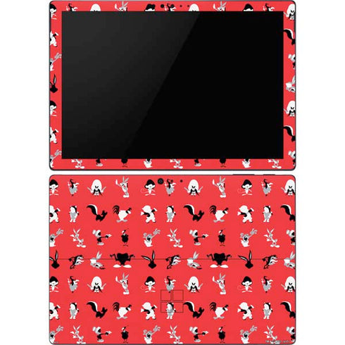 Looney Tunes Identity Red Pattern Surface Pro 6 Skin
