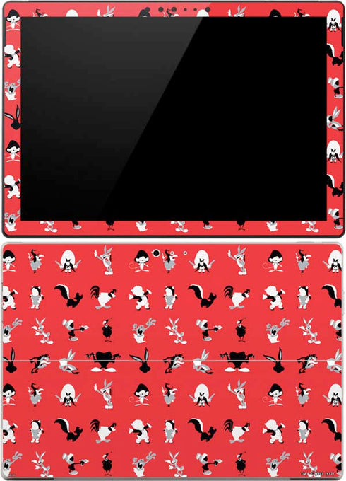 Looney Tunes Identity Red Pattern Surface Pro (2017) Skin