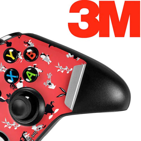 Looney Tunes Identity Red Pattern Xbox One X Controller Skin