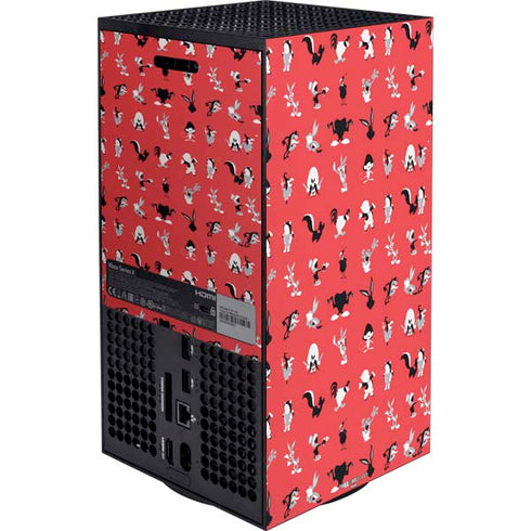 Looney Tunes Identity Red Pattern Xbox Series X Bundle Skin