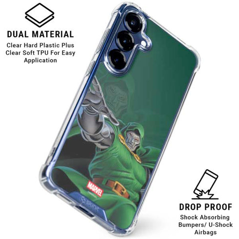 Marvel Dr. Doom Lord Doom Galaxy S25 Plus Clear Case
