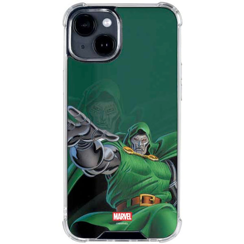Marvel Dr. Doom Lord Doom iPhone 15 Plus Clear Case