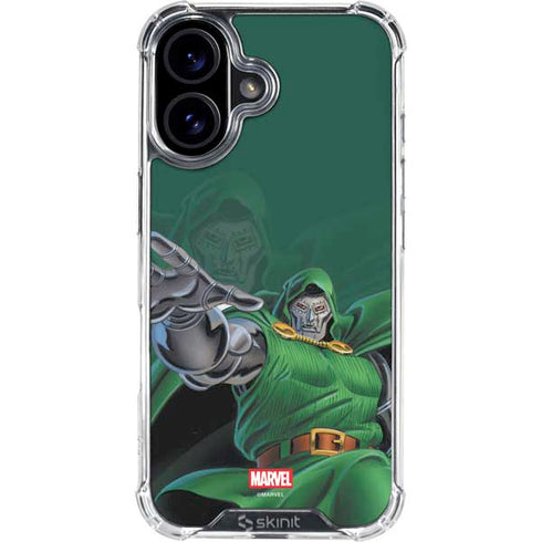 Marvel Dr. Doom Lord Doom iPhone 16 Clear Case