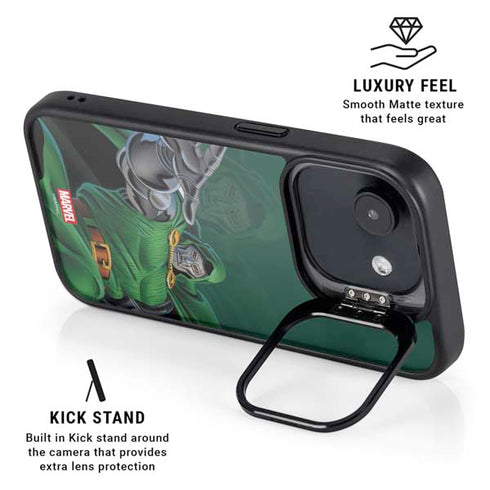 Marvel Dr. Doom Lord Doom iPhone 16e Kickstand Case