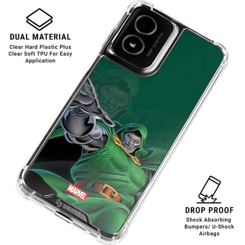 Marvel Dr. Doom Lord Doom Moto G Power 5G (2024) Clear Case