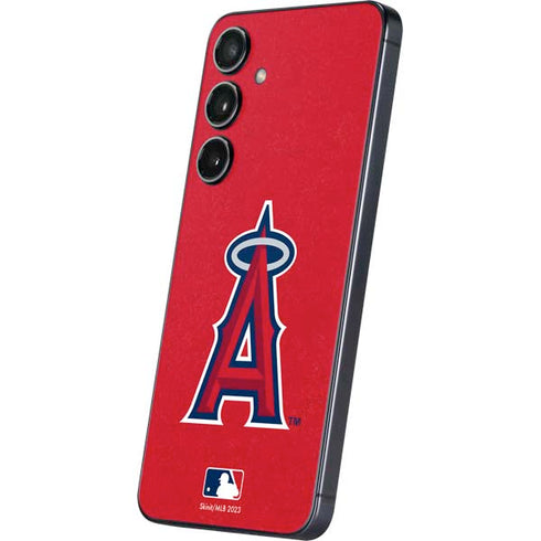 MLB Los Angeles Angels - Solid Distressed Galaxy A16 5G Skin