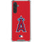 MLB Los Angeles Angels - Solid Distressed Galaxy A17 Clear Case