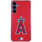 MLB Los Angeles Angels - Solid Distressed Galaxy A55 5G Clear Case