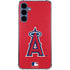 MLB Los Angeles Angels - Solid Distressed Galaxy A55 5G Clear Case
