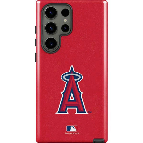MLB Los Angeles Angels - Solid Distressed Galaxy S23 Ultra Pro Case