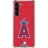 MLB Los Angeles Angels - Solid Distressed Galaxy S24 FE Clear Case