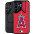 MLB Los Angeles Angels - Solid Distressed Galaxy S24 FE Kickstand Case
