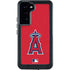 MLB Los Angeles Angels - Solid Distressed Galaxy S24 Plus Waterproof Case