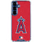 MLB Los Angeles Angels - Solid Distressed Galaxy S25 Plus Clear Case