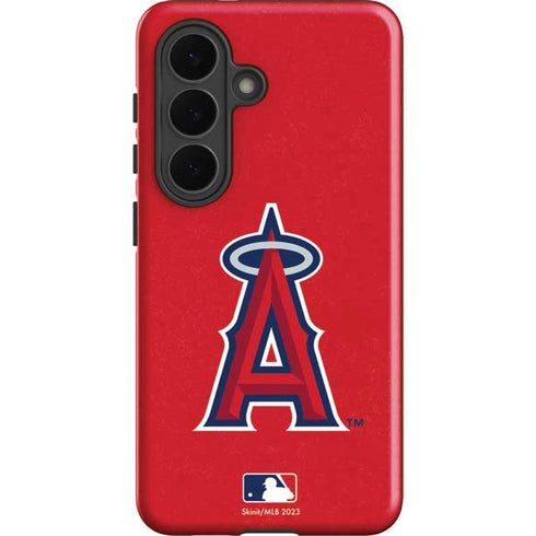 MLB Los Angeles Angels - Solid Distressed Galaxy S26 Impact Case